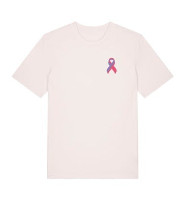 #pinktivist T-Shirt Cotton Pink mit rosa Schrift und Meta Ribbon