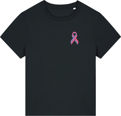 #pinktivist T-Shirt Schwarz/Pink - Meta Ribbon