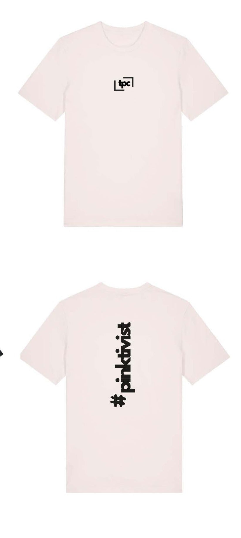 #pinktivist T-Shirt Cotton Pink/Schwarz